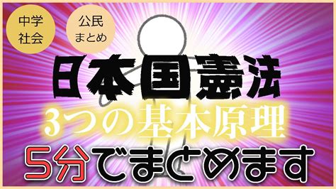 3 原則|日本国憲法の3つの原則 